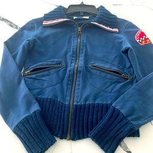 Zara bomber zip up sweater